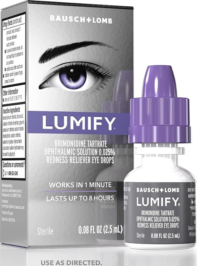 LUMIFY Eye Drops for Red Eyes, Redness Reliever for Brighter Looking Eyes, Works in 1 Minute & La... | Amazon (US)