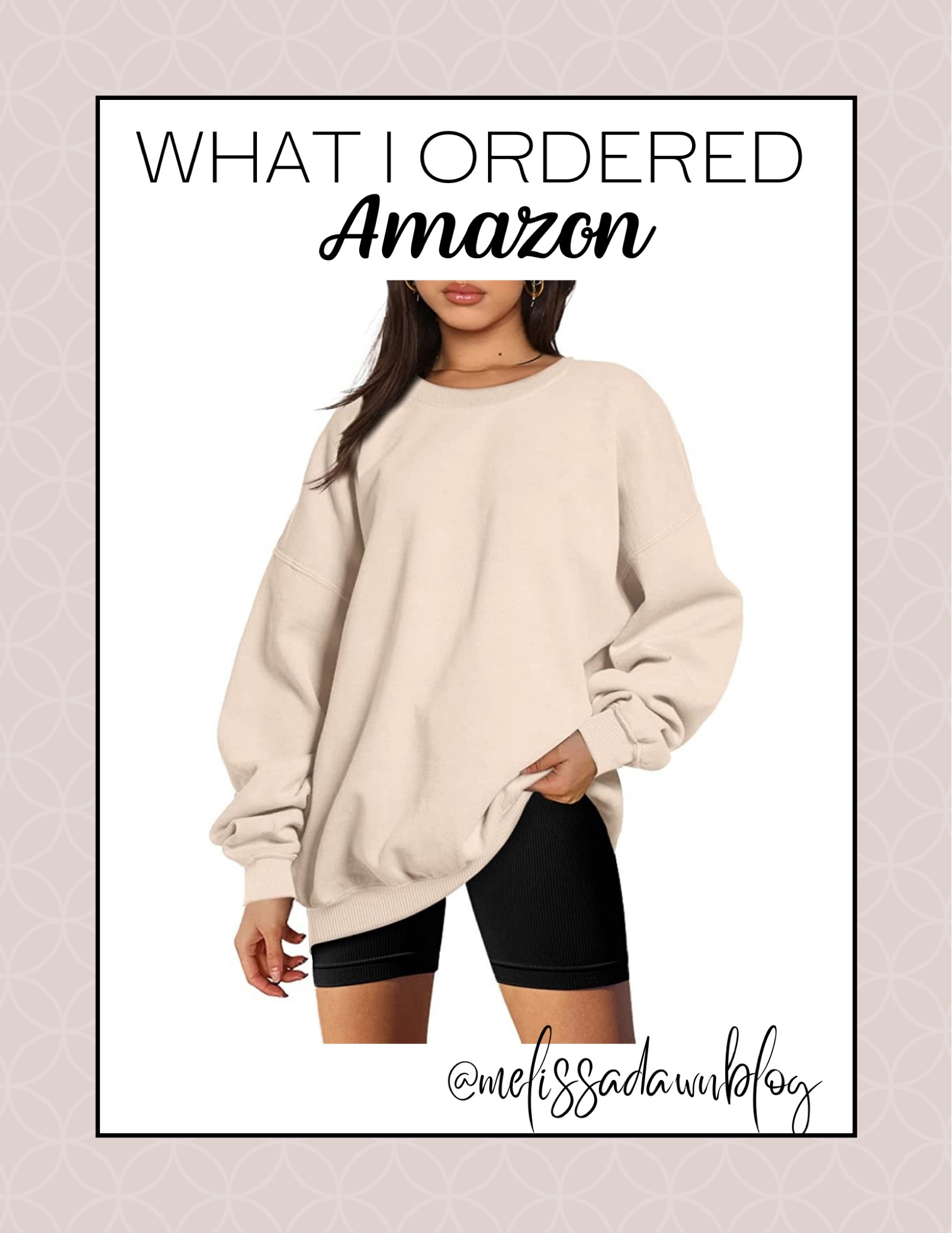 Oversized crew neck sweatshirt
Amazon finds 

#LTKunder50 #LTKsalealert #LTKstyletip