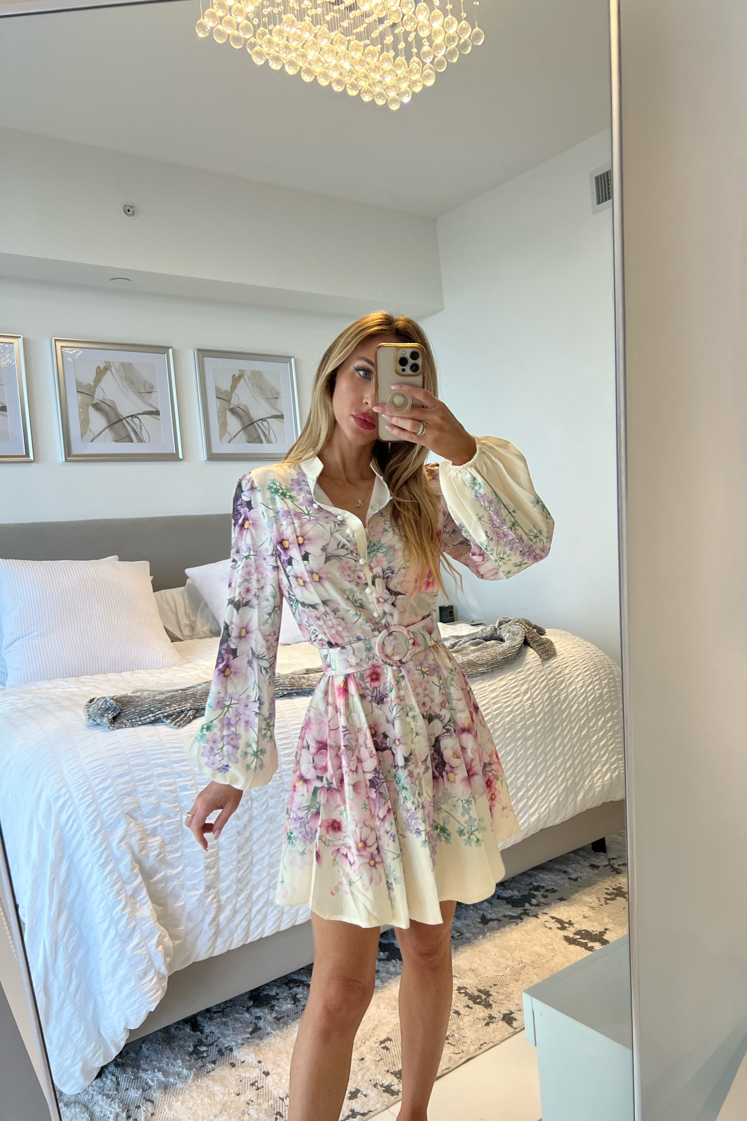 fitted lace wedding dress Long Sleeve Day Gown - MIDI main image 0