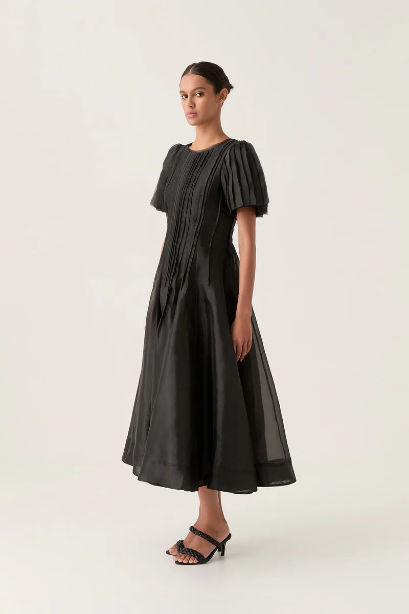Nova Pleated Midi Dress | aje. (US, UK, Europe, ROW)