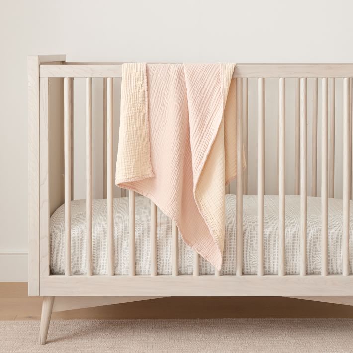 Organic Reversible Gauze Baby Blanket | West Elm (US)