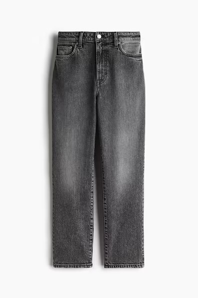 H & M - Ultra High Rise Mom Jeans - Gray | H&M (US + CA)