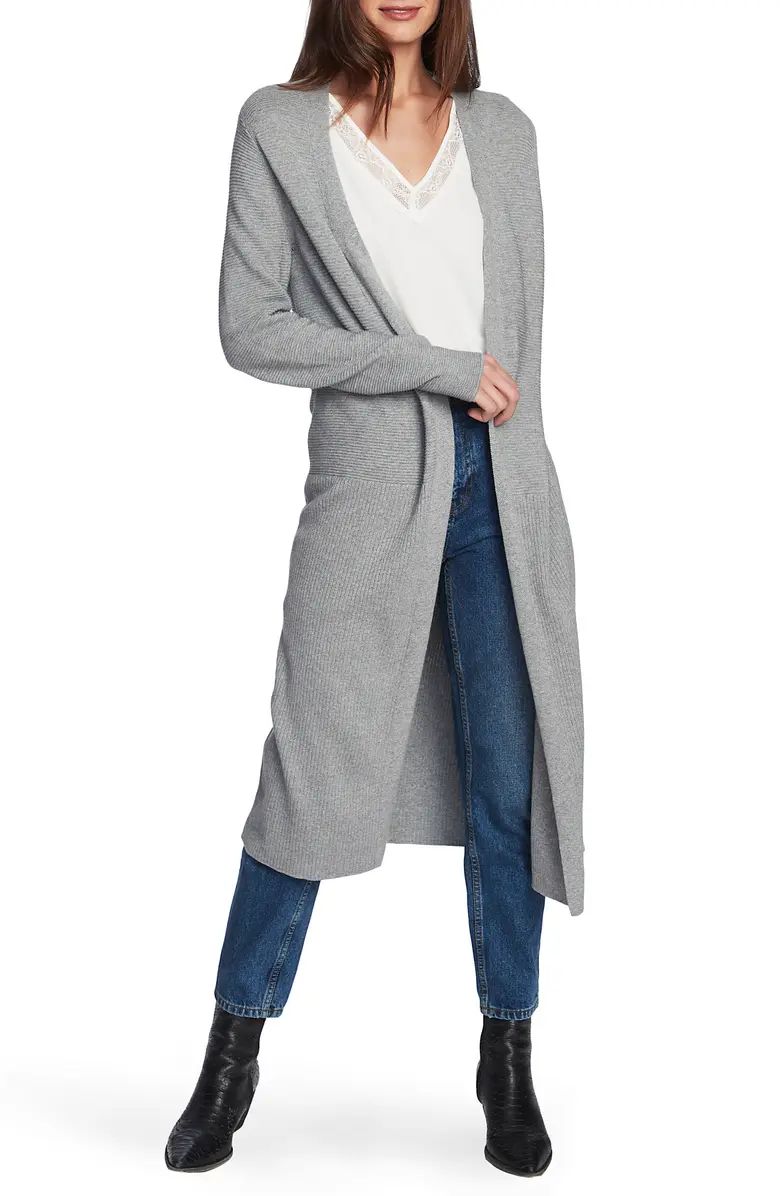 Long Cotton Blend Cardigan | Nordstrom