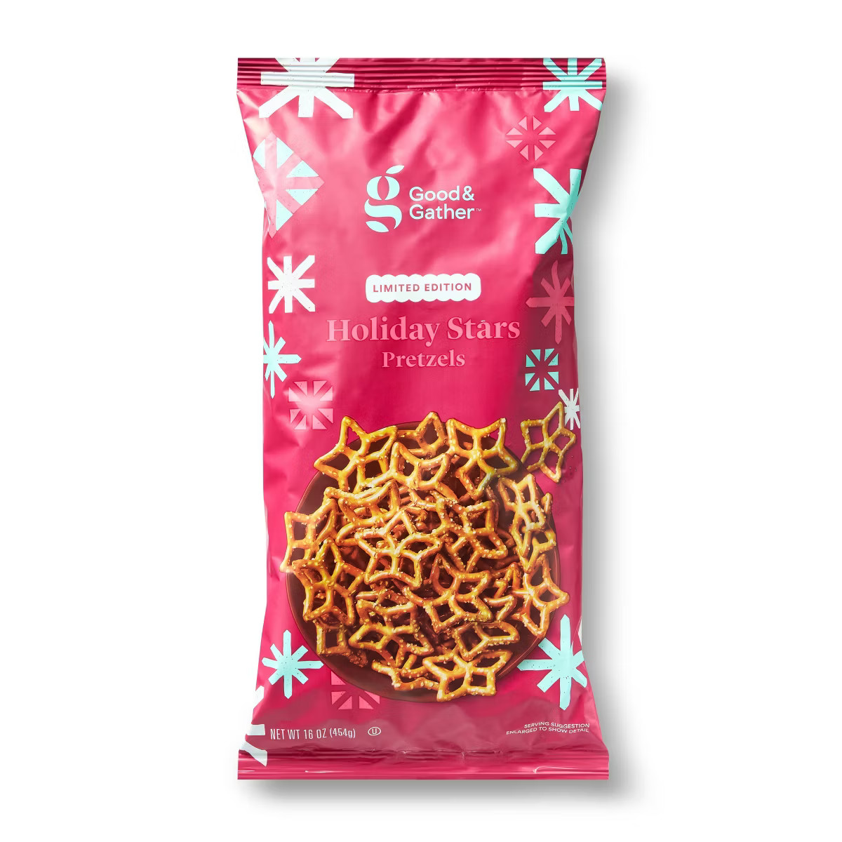 Holiday Star/Snowflake Shaped Pretzels - 16oz - Good & Gather™ | Target