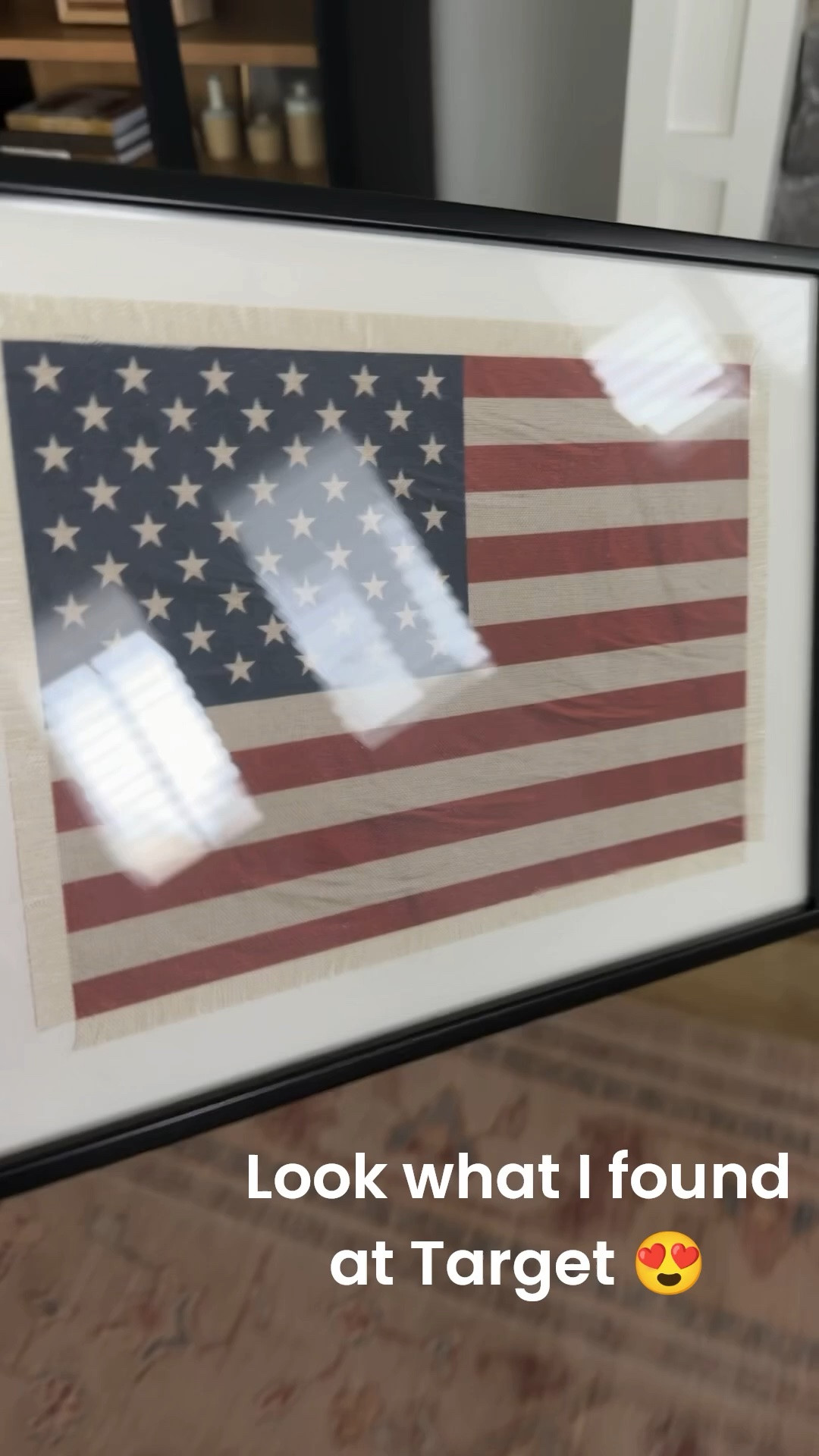 Patriotic decor season is officially here 🇺🇸✨ I picked up this beautiful framed American flag print from Target yesterday and I’m obsessed with how it styled inside my cabinet! The neutral tones make it feel classic and elevated while still adding the perfect Americana touch for summer. ❤️🤍💙

Mixing affordable home decor finds with woven textures, coffee table books, and soft greenery is my favorite way to make built-ins feel cozy and curated without overdoing it. This little Target find instantly pulled the whole space together!

#TargetHome #TargetFinds #AmericanaDecor #PatrioticDecor #SummerDecor #NeutralHomeDecor #BuiltInShelves #ShelfStyling #CabinetStyling #HomeDecorIdeas #CozyHome #AffordableHomeDecor #TargetStyle #HomeInspo #ModernTraditional #DecorFinds #StyledShelves #FourthOfJulyDecor #AmericanFlagDecor #NeutralDecor

#LTKHome #LTKSeasonal