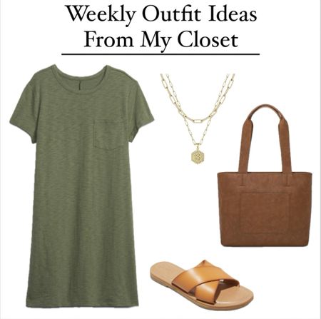 Weekly Outfit Ideas From My Closet #casualdress #springoutfit #gap #gapdress #target #targetfinds #targetsandals #amazon #amazonnecklace #casualoutfit 

#LTKsalealert #LTKfindsunder50 #LTKstyletip