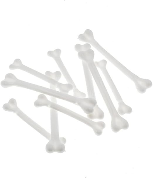 DUNQING 12 Pieces Halloween Bones White Plastic Bone Skeleton Bones for Halloween Party Decoratio... | Amazon (US)