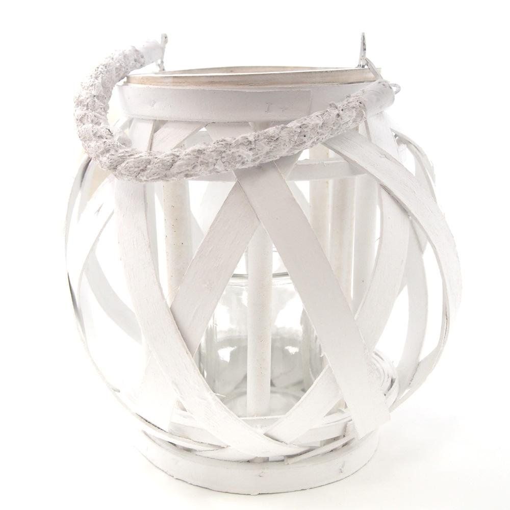 White Antique Style Rustic Wooden Lantern, 9-Inch | Walmart (US)