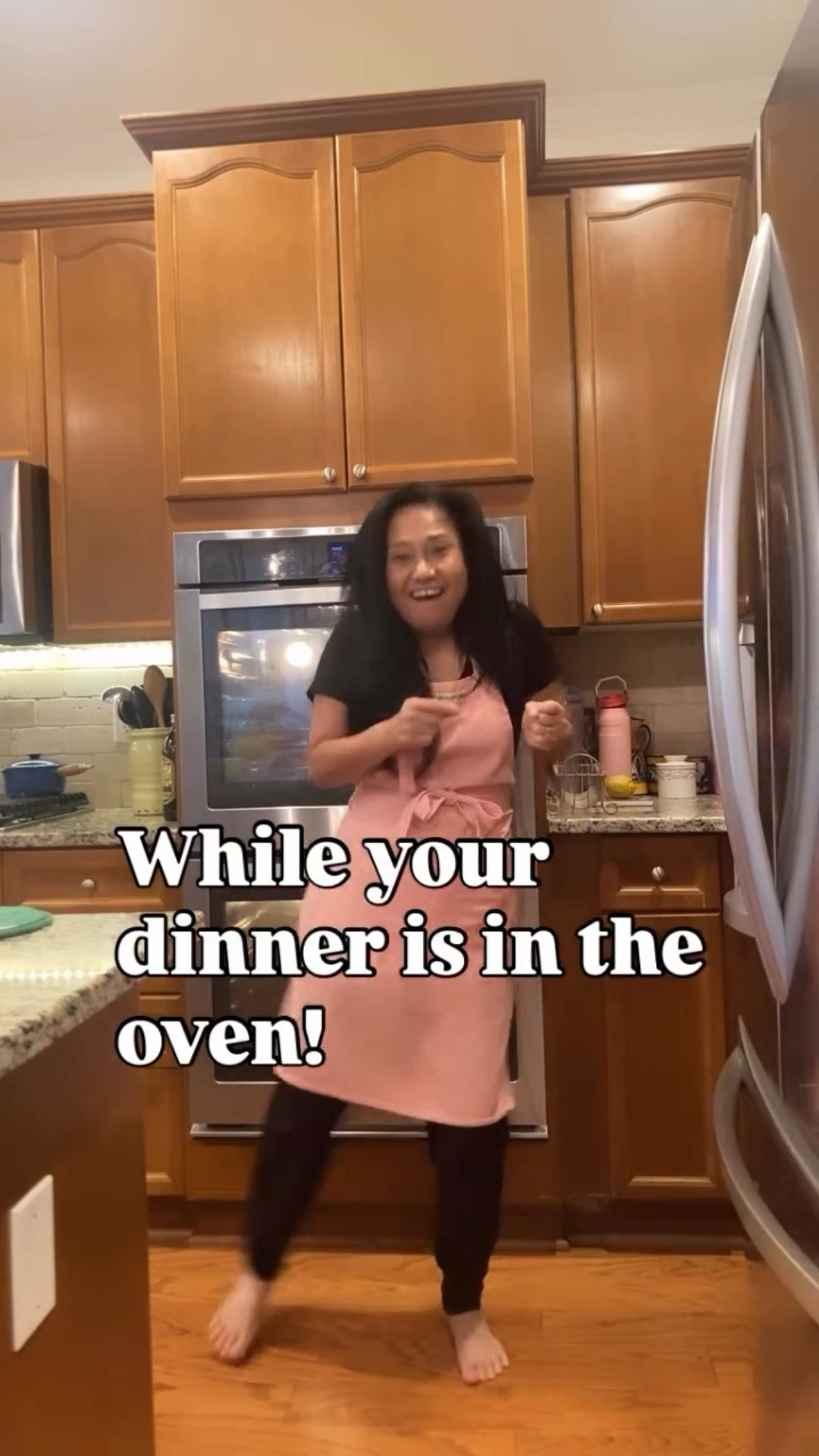 When dinner's in the oven, but you're cooking up vibes in the kitchen!  Don’t just wait - dance!


#atlantafoodie #MindsetMatters 
#thisis61 #womenover60 #over60 #dancingover60 

#LTKStyleTip #LTKHome