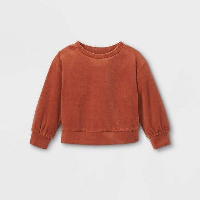 Toddler Girls' Velour Pullover Sweatshirt - Cat & Jack™ | Target
