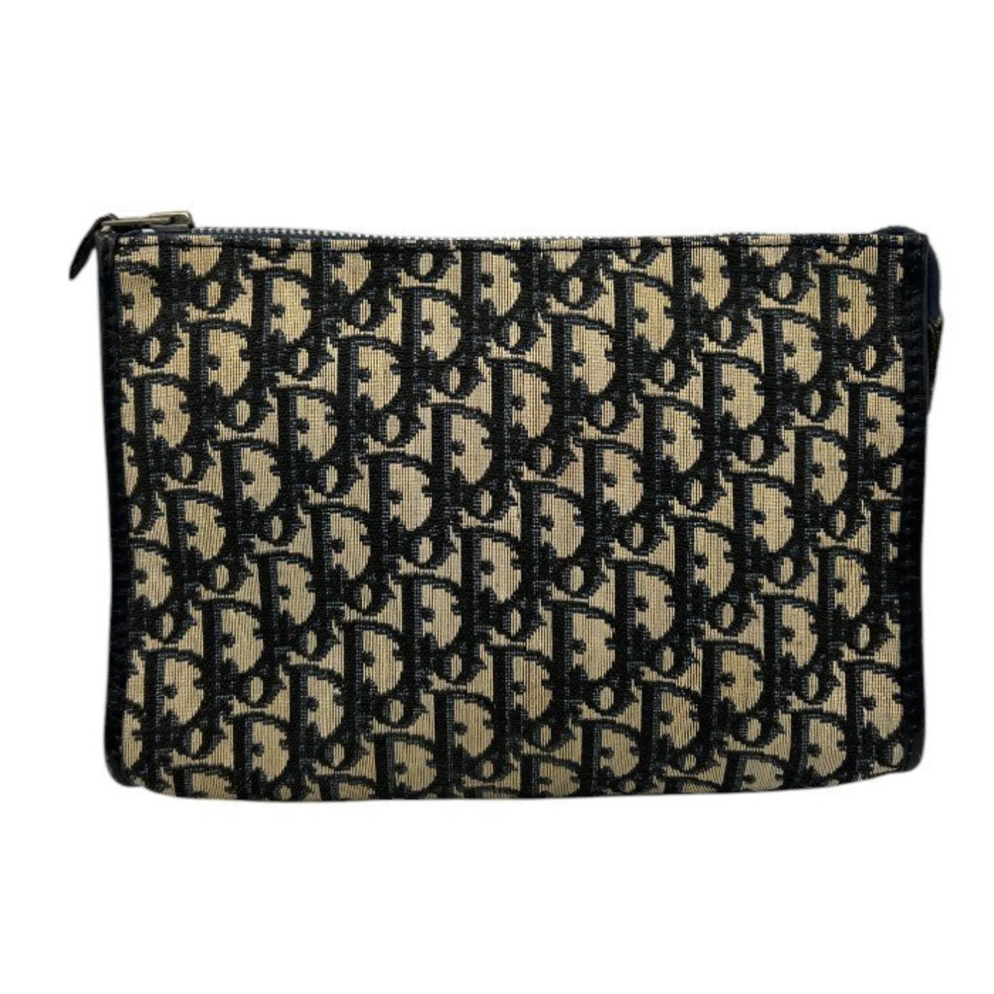 Christian Dior Canvas Leather Clutch Bag (Pre-Owned) | Shop Simon