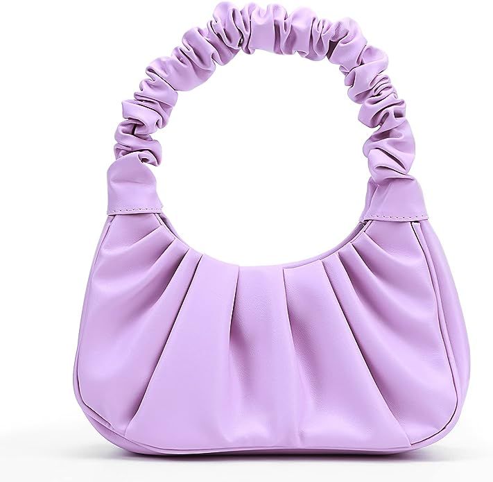 Y2K Purse Bags Chic Pouch Bag Vegan Leather Vintage Hobo Handbag Mini Shoulder Bag Underarm Bag P... | Amazon (US)