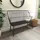 Harper & Willow 48 x 19 x 38in. Metal Grill Style High-Back Frame Outdoor Bench with Trestle Legs... | Tractor Supply
