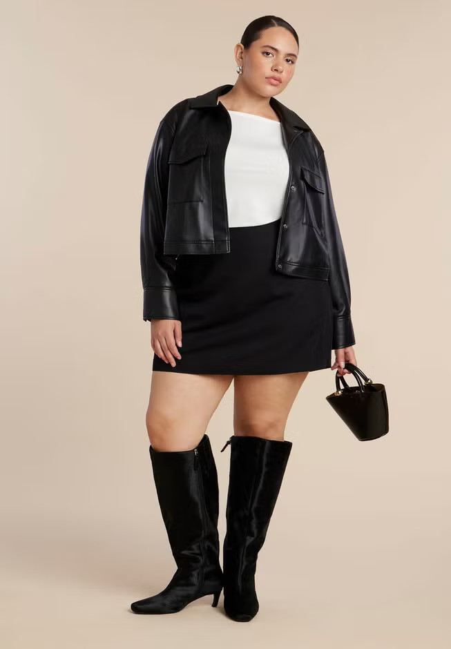 Calf Hair Kitten Heel Boot | Eloquii