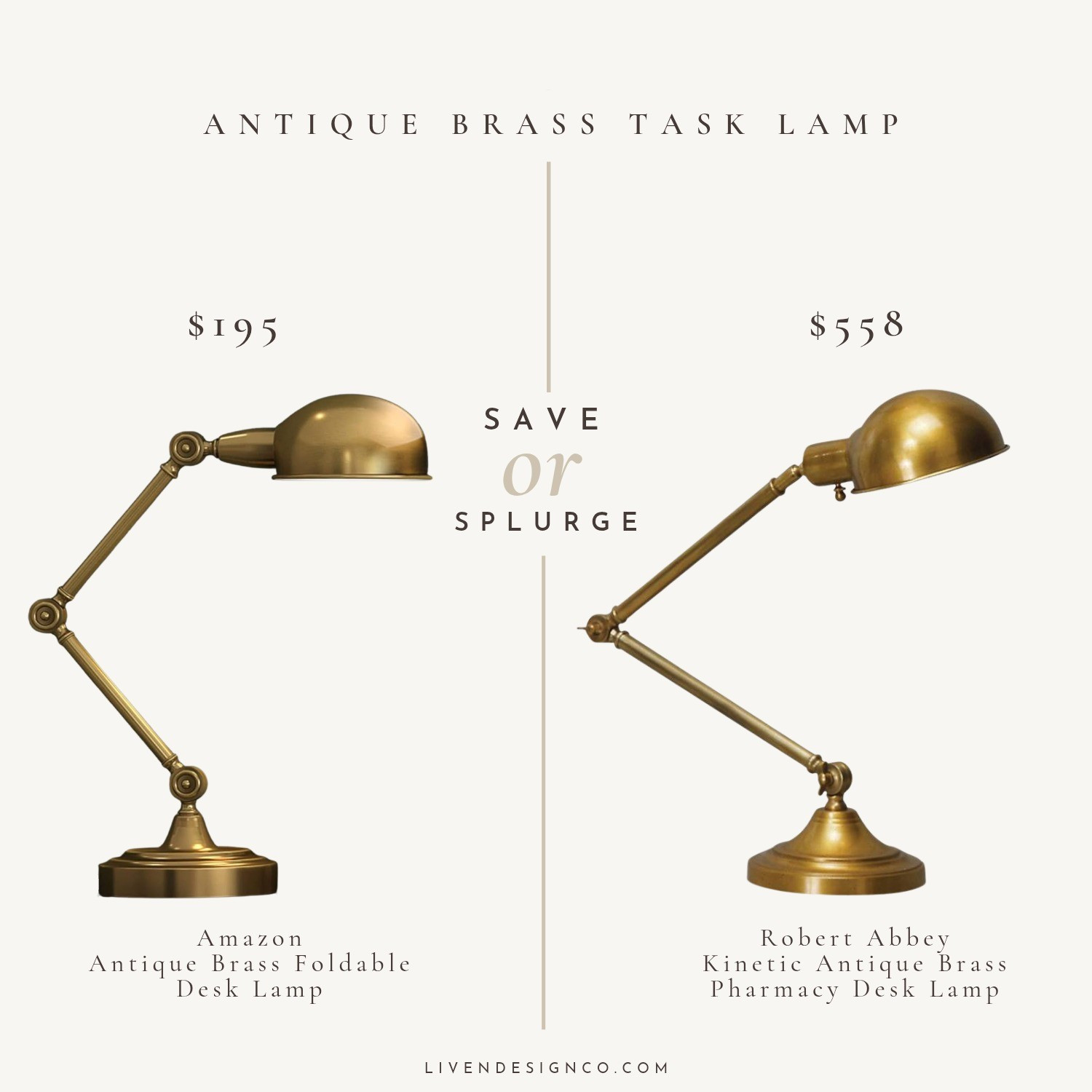 Antique brass pharmacy task lamp. Desk lamp. Dupe. Look for less. Copycat. Robert Abbey antique brass pharmacy desk lamp

#LTKSeasonal #LTKSaleAlert #LTKHome
