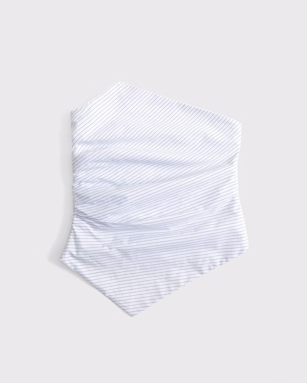 Asymmetrical Strapless Top | Abercrombie & Fitch (US)