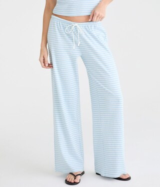 Striped Pointelle Sleep Pants | Aeropostale