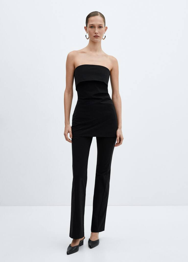 Draped detail top -  Women | Mango United Kingdom | MANGO (UK)