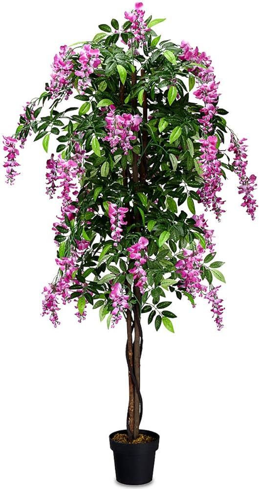 SAFEPLUS 6ft Ficus Artificial Trees for Indoor or Outdoor | Amazon (US)