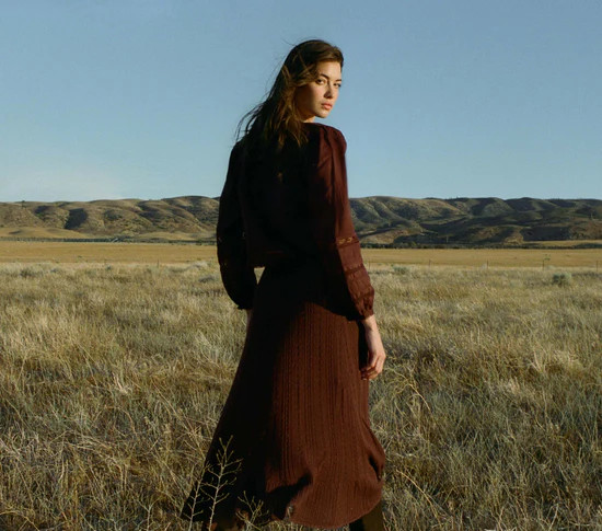 Chantae Skirt - Antique Walnut | DÔEN | DOEN