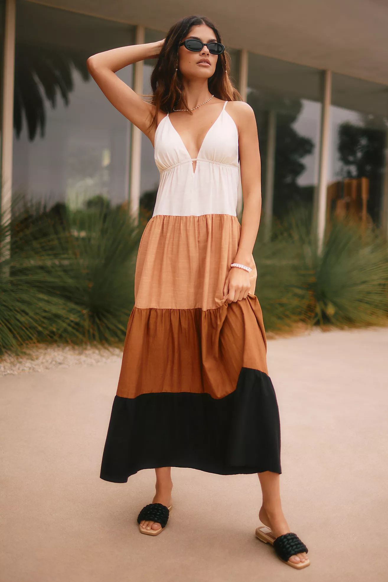 The Raya Colorblock Maxi Dress | Anthropologie (US)