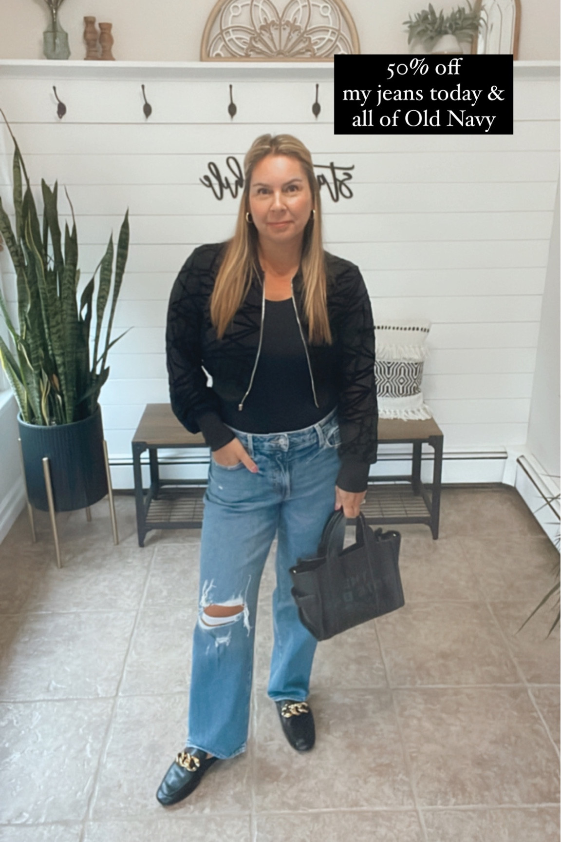 Date night outfit idea! My jeans are 50% off I’m wearing a sz 10 short and a large in everything else 

#LTKsalealert #LTKover40 #LTKmidsize