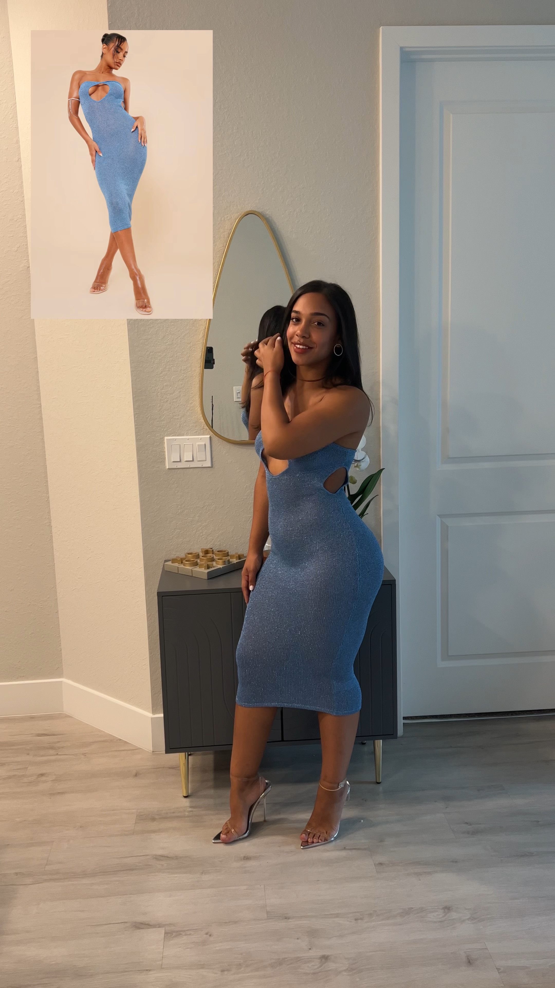 Sexy PLT Cutout dress 💙 | For reference I got the dress in a size S!! 

#LTKU #LTKVideo #LTKFindsUnder50