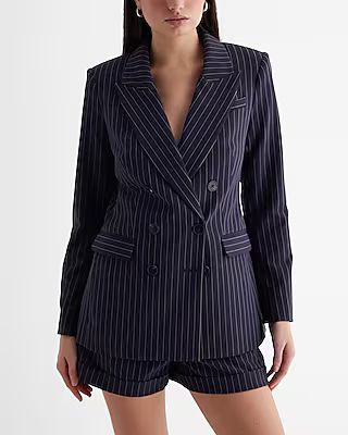 Pinstripe Double Breasted Blazer | Express