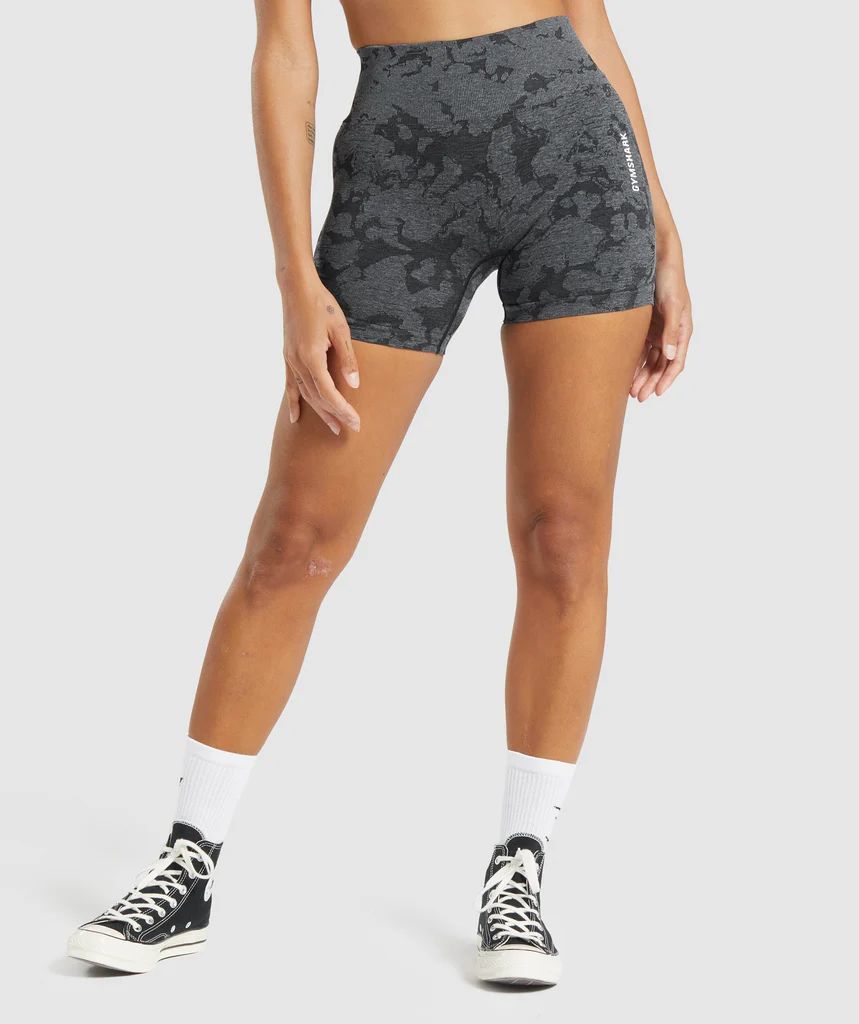 Gymshark Adapt Camo Seamless Shorts - Black | Gymshark (Global)