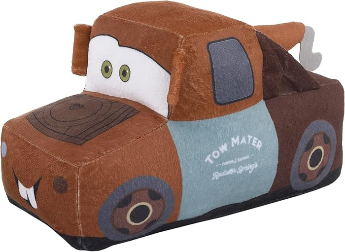 Disney Cars Mater Brown 3D Plush Decorative Toddler Pillow with Embroidery | Amazon (US)
