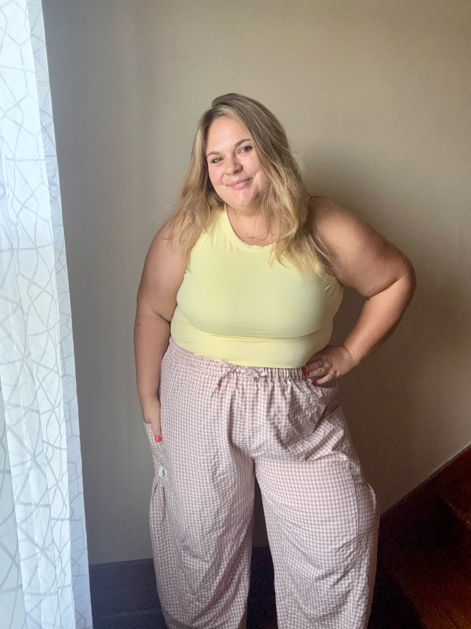 My all time favorite combo! This buttery yellow top and these dusty pink gingham pants! 💕

#LTKootd #LTKmomlife #LTKPlusSize