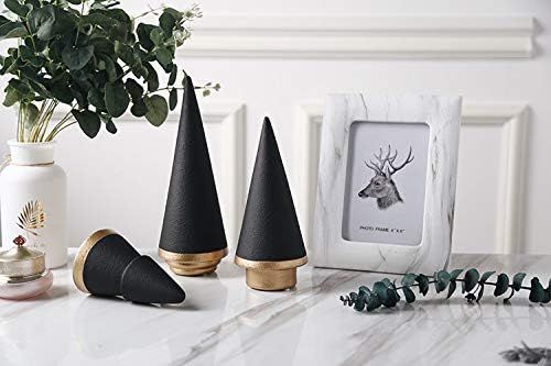 KiaoTime Simple Elegant Ceramic Christmas Tree Tabletop Counter Centerpiece Mantel Shelf Home Dec... | Amazon (US)