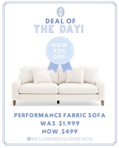 Wow!!! Major deal of the day find on this performance fabric upholstered sofa!! Highly rated and now 75% OFF 🤯 making it under $500!!! Hurry tho! Stock is limited!! 🏃🏼‍♀️🏃🏼‍♀️🏃🏼‍♀️ more clearance picks linked  too🤍

#LTKsalealert #LTKfamily #LTKhome