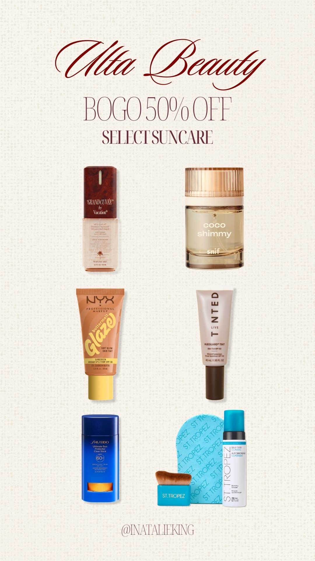 Buy 1 Get 1 50% Off-Add to bag
Mix & Match! Suncare Buy 1 Get 1 50% off

#LTKBeauty #LTKSaleAlert #LTKSeasonal