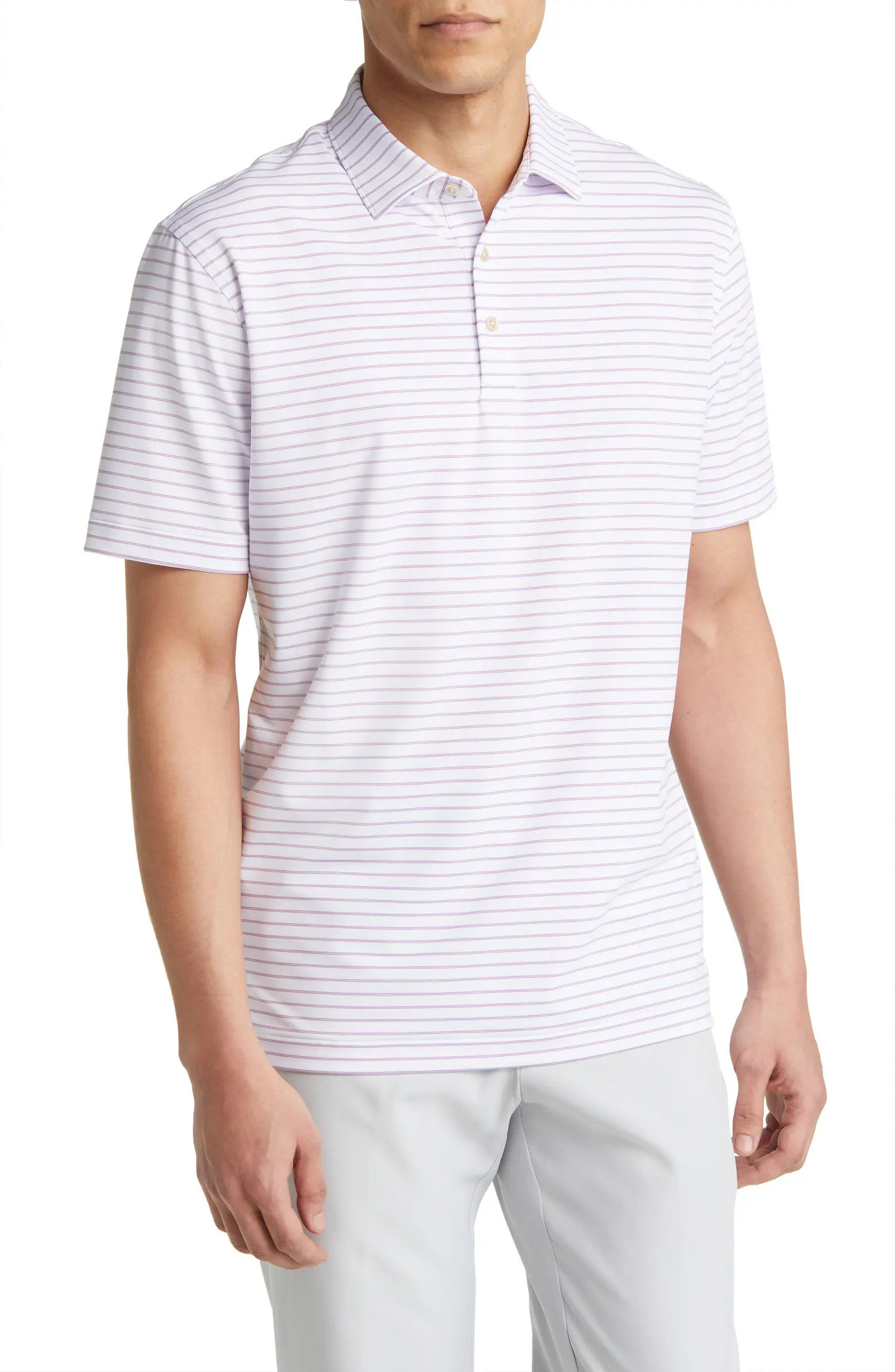 Peter Millar Drum Stripe Performance Golf Polo | Nordstrom | Nordstrom