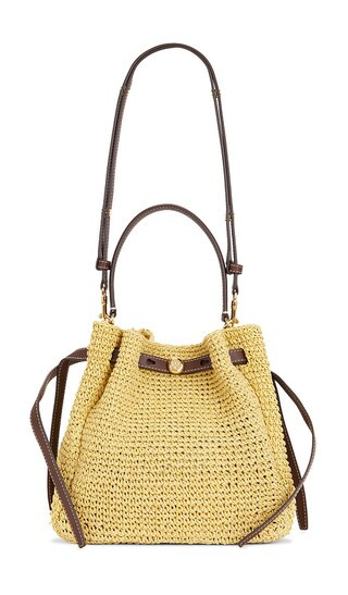Romy Straw Bucket Bag in Natural | Revolve Clothing (Global)