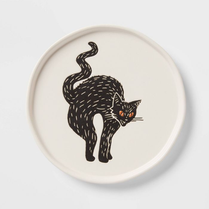 6&#34; Stoneware Cat Appetizer Plate - Threshold&#8482; | Target