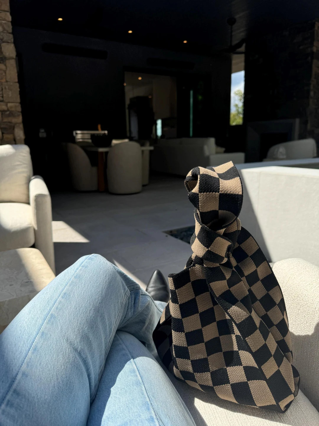 Chic Checkered Medium Handbag - Etsy | Etsy (US)