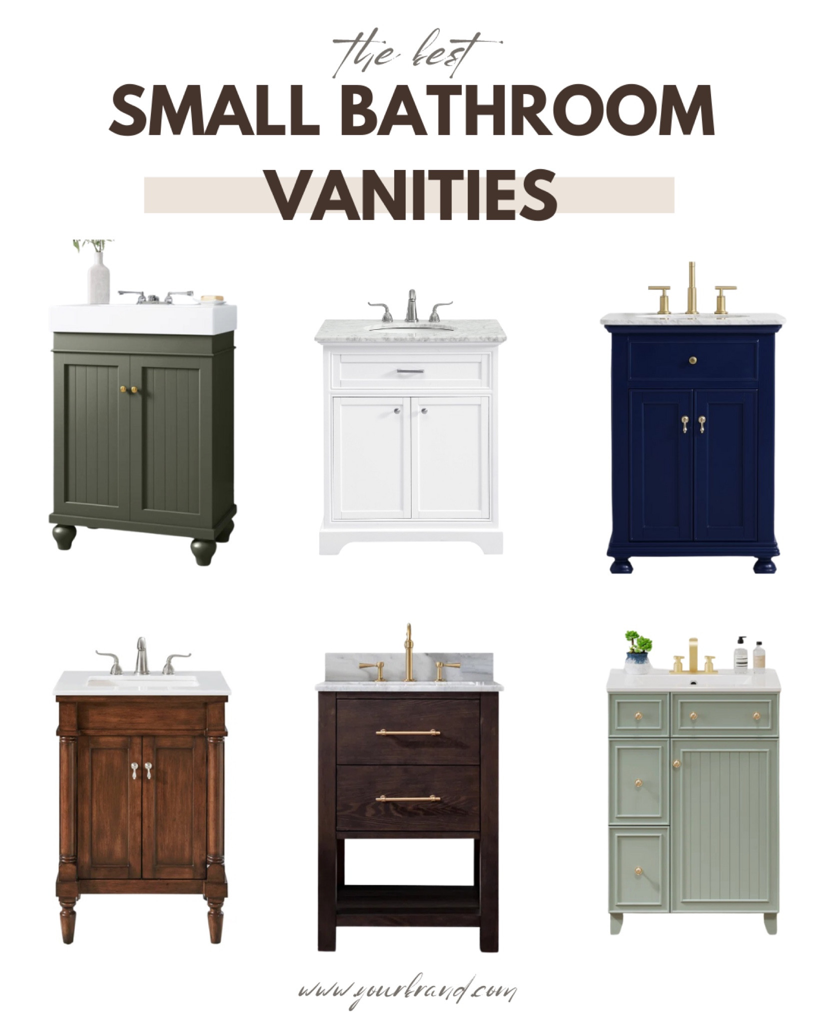 Small bathroom vanities for guest bathrooms, kids bathrooms or powder rooms 

#LTKKids #LTKHome