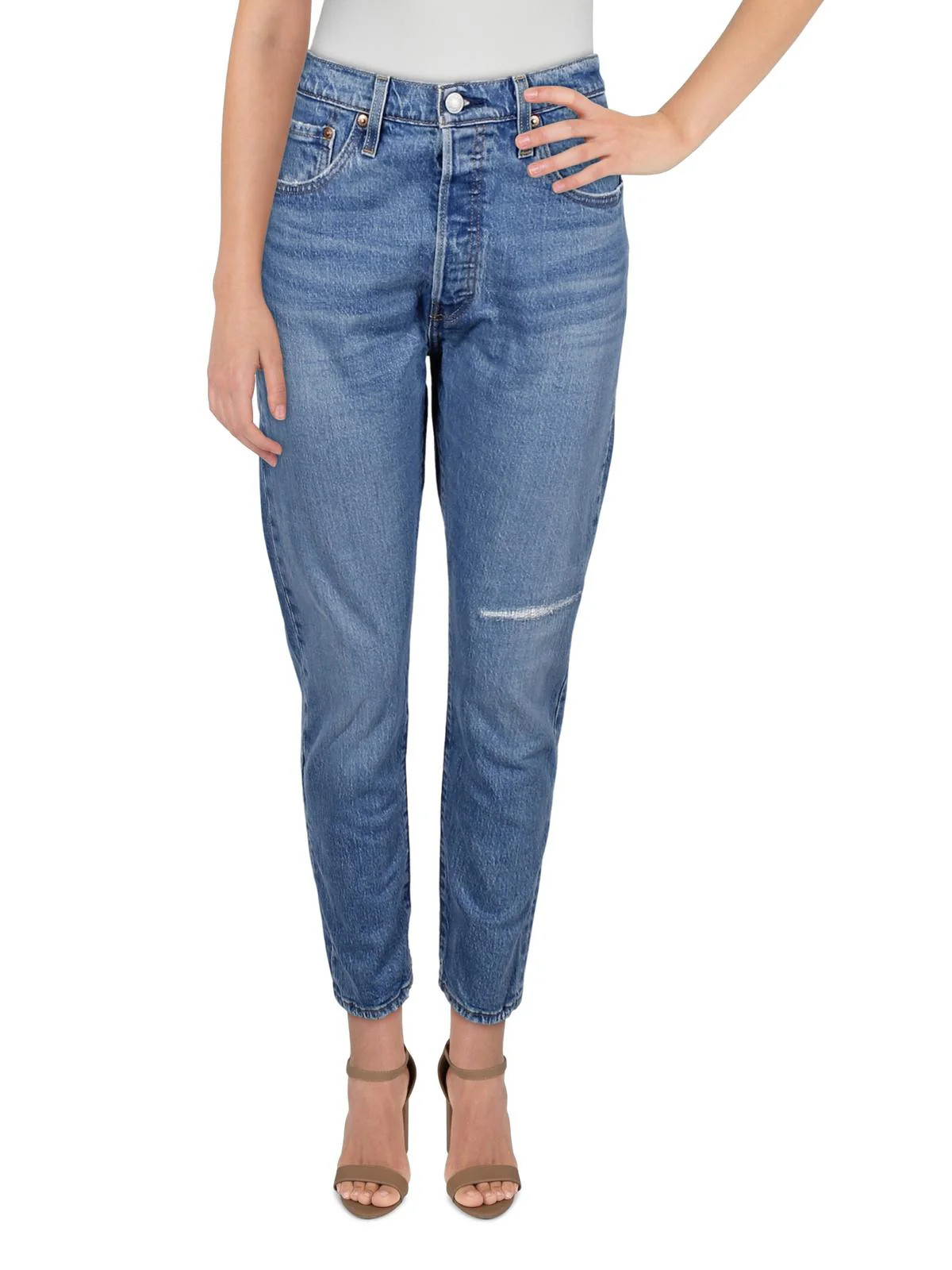 Jive 501 Womens Raw Hem High Rise Skinny Jeans | Shop Simon