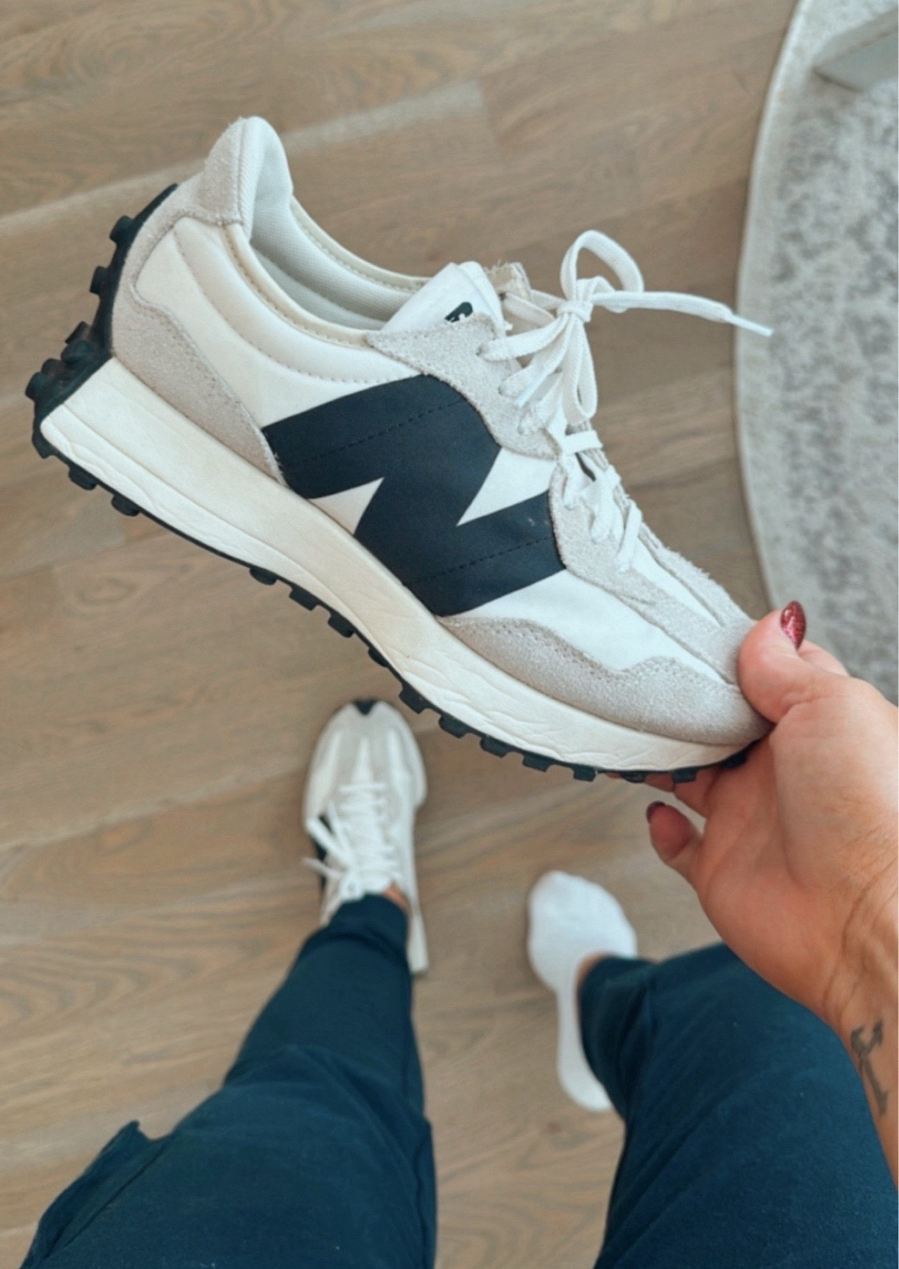 One of the most comfortable tennis shoes I own! I have these in a few different colors, but this is my staple pair! 🙌🏼#newbalance I linked multiple places because they’re hard to find! #newbalance #momstyle #sneakers #tennisshoes 

#LTKWorkwear #LTKStyleTip #LTKShoeCrush