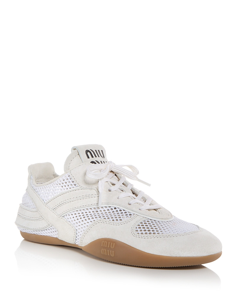 Miu Miu Women's Allacciate Mesh Sneakers | Bloomingdale's (US)