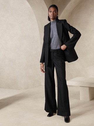 Lido Wide-Leg Italian Wool Pant | Banana Republic (US)