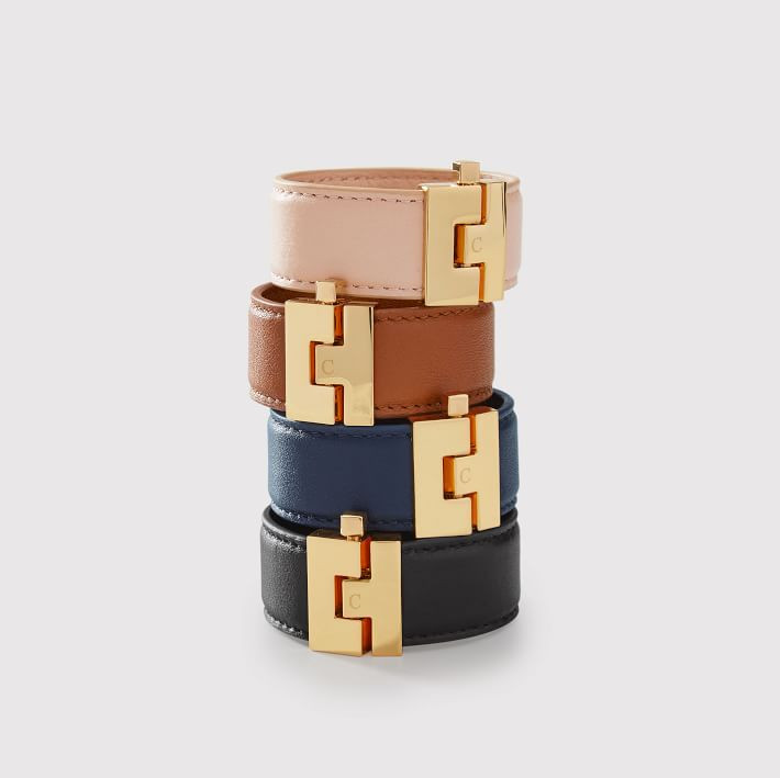 Gold Clasp Leather Bracelet | Mark and Graham