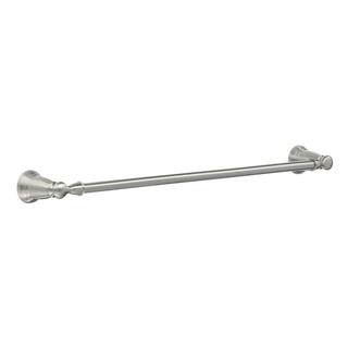 MOEN Banbury 24 in. Towel Bar in Spot Resist Brushed Nickel Y2624BN - The Home Depot | The Home Depot