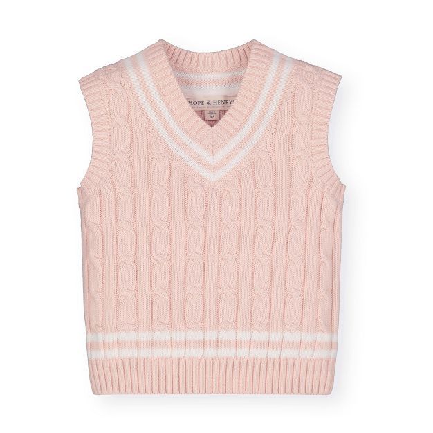 Hope & Henry Boys' V-Neck Cable Sweater Vest, Kids | Target