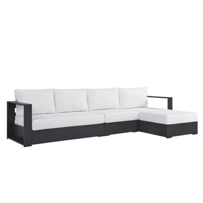 Modway Tahoe Outdoor Patio Powder-Coated Aluminum 3-Piece Left-Facing Chaise Sectional Sofa Set | Wayfair North America