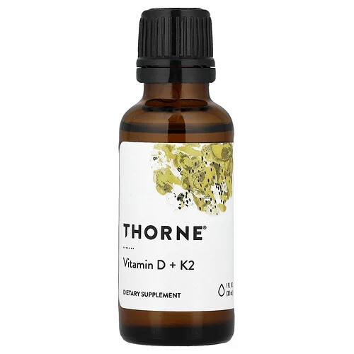 Thorne, Vitamin D + K2, 1 fl oz (30 ml) | iHerb