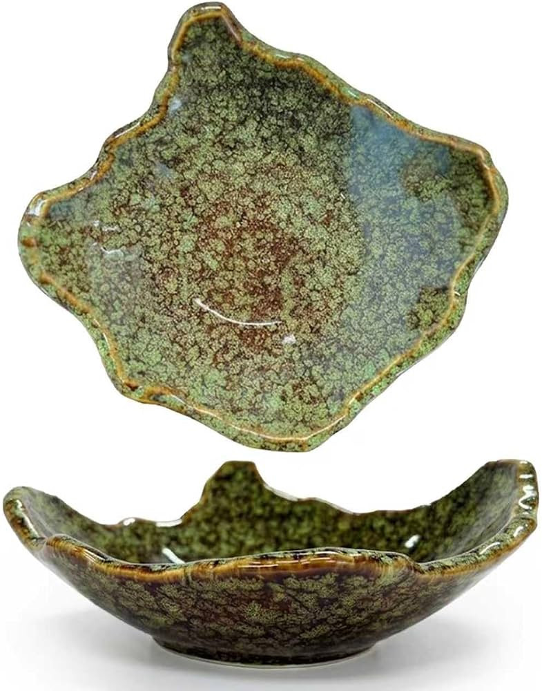 8" Small Ceramic Decorative Bowl 1 Pice \u2013 Irregular Rim Reactive Glaze Candy Bowl, Berry Bow... | Amazon (US)