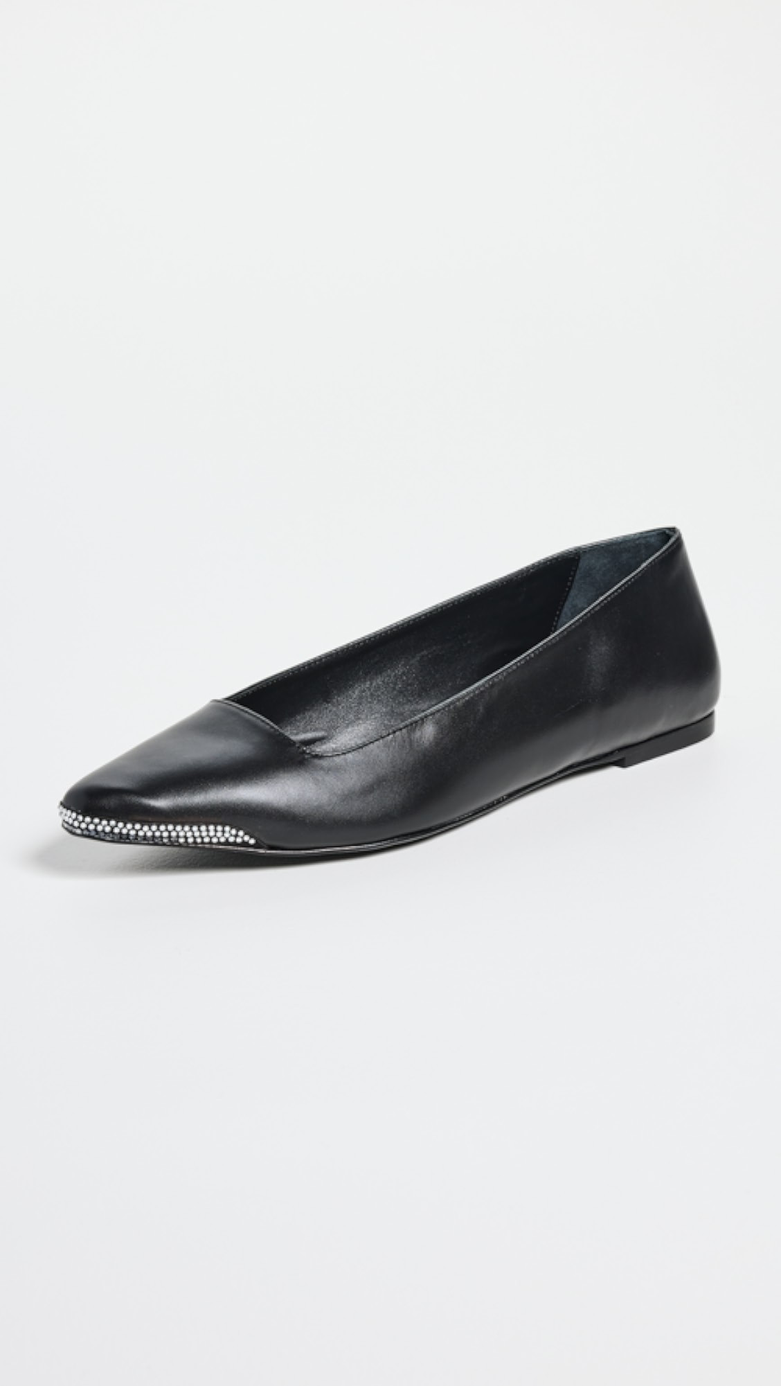 Black Suede Studio Aria Flats | Shopbop | Shopbop